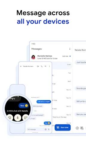 Tangkapan layar Google Messages