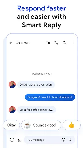 Tangkapan layar Google Messages