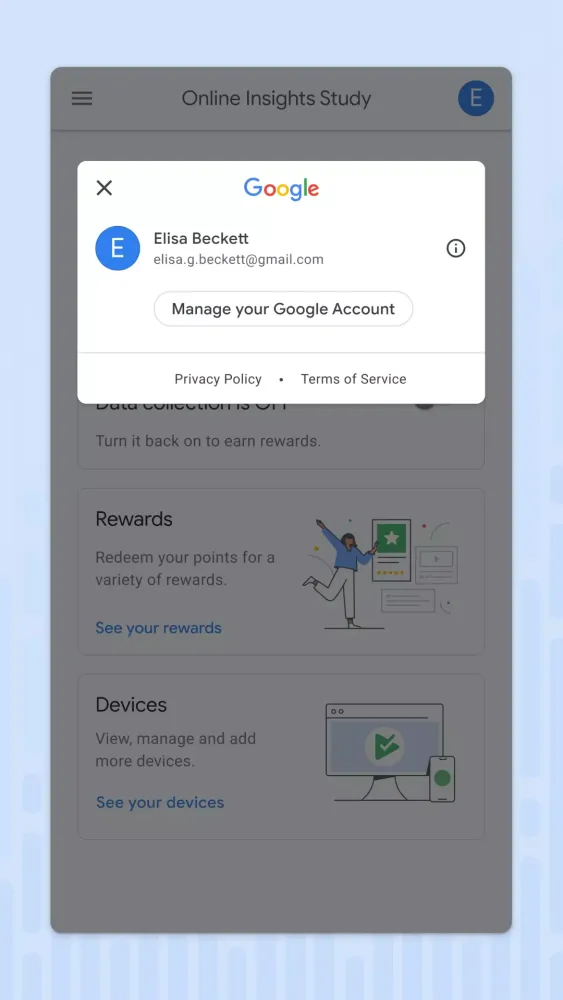 Online Insights Study Screenshots