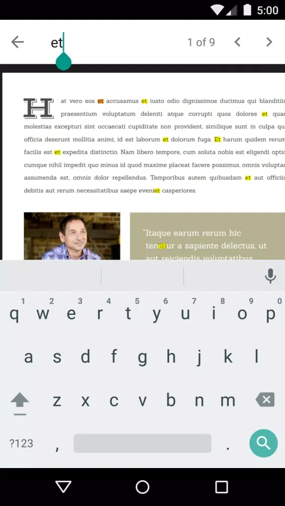 Capturas de tela do Google PDF Viewer