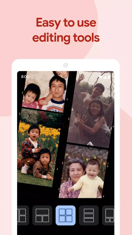 Capturas de tela do Google Photos
