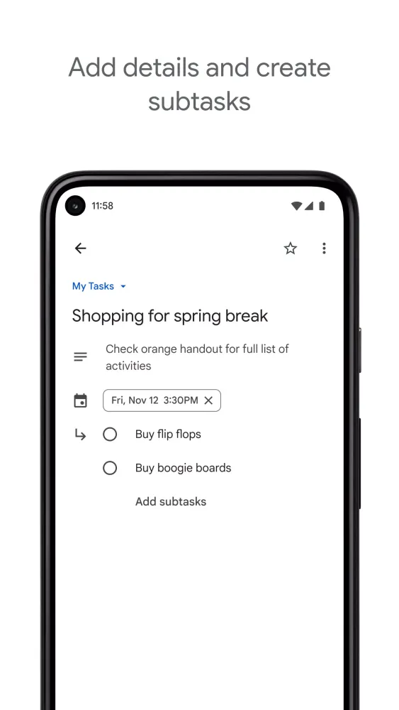 Google Tasks应用截图