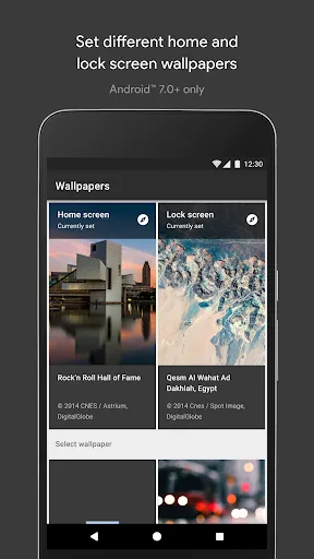Capturas de pantalla de Wallpapers