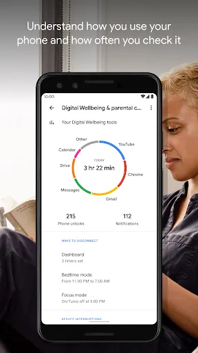 Capturas de pantalla de Digital Wellbeing
