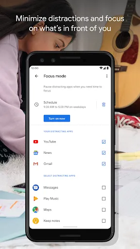 Capturas de pantalla de Digital Wellbeing