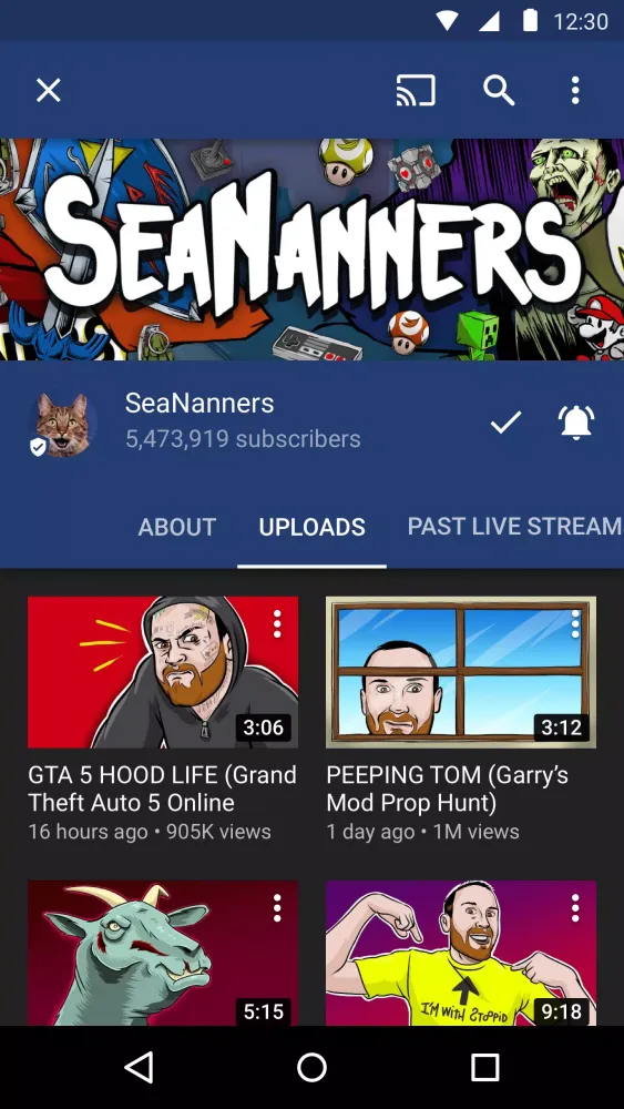 YouTube Gaming スクリーンショット