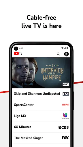 Captures d'écran de YouTube TV: Live TV & more