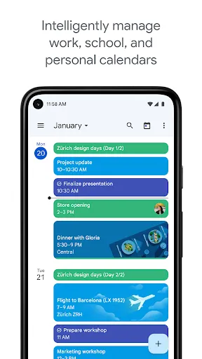 Google Calendar应用截图