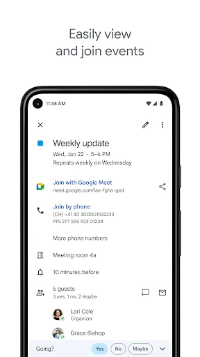 Google Calendar应用截图