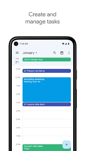 Google Calendar应用截图