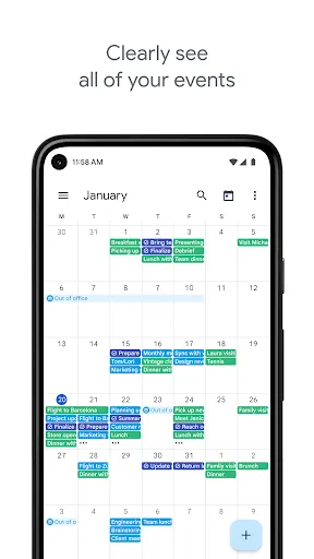 Google Calendar应用截图