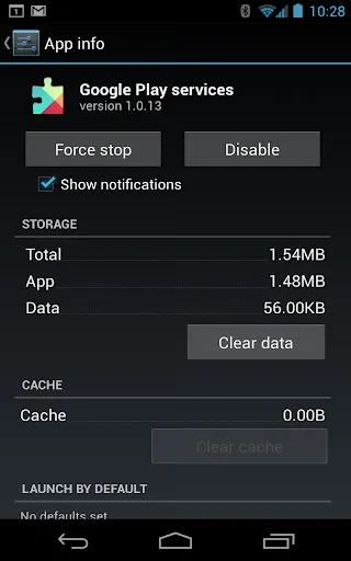Google Play services应用截图