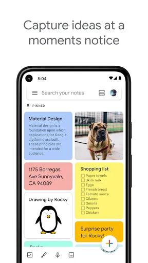 Capturas de pantalla de Google Keep - Notes and Lists