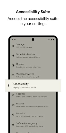 Скриншоты Android Accessibility Suite