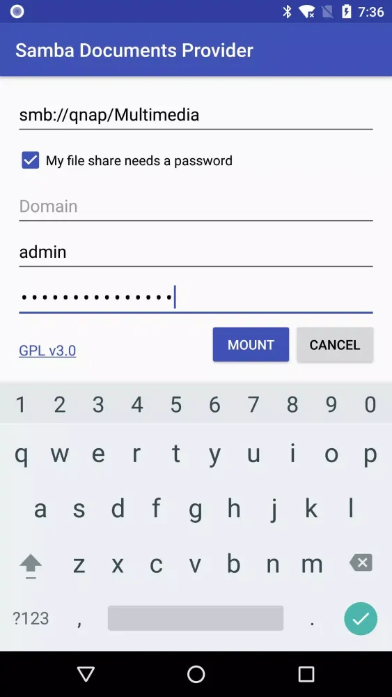Android Samba Client应用截图