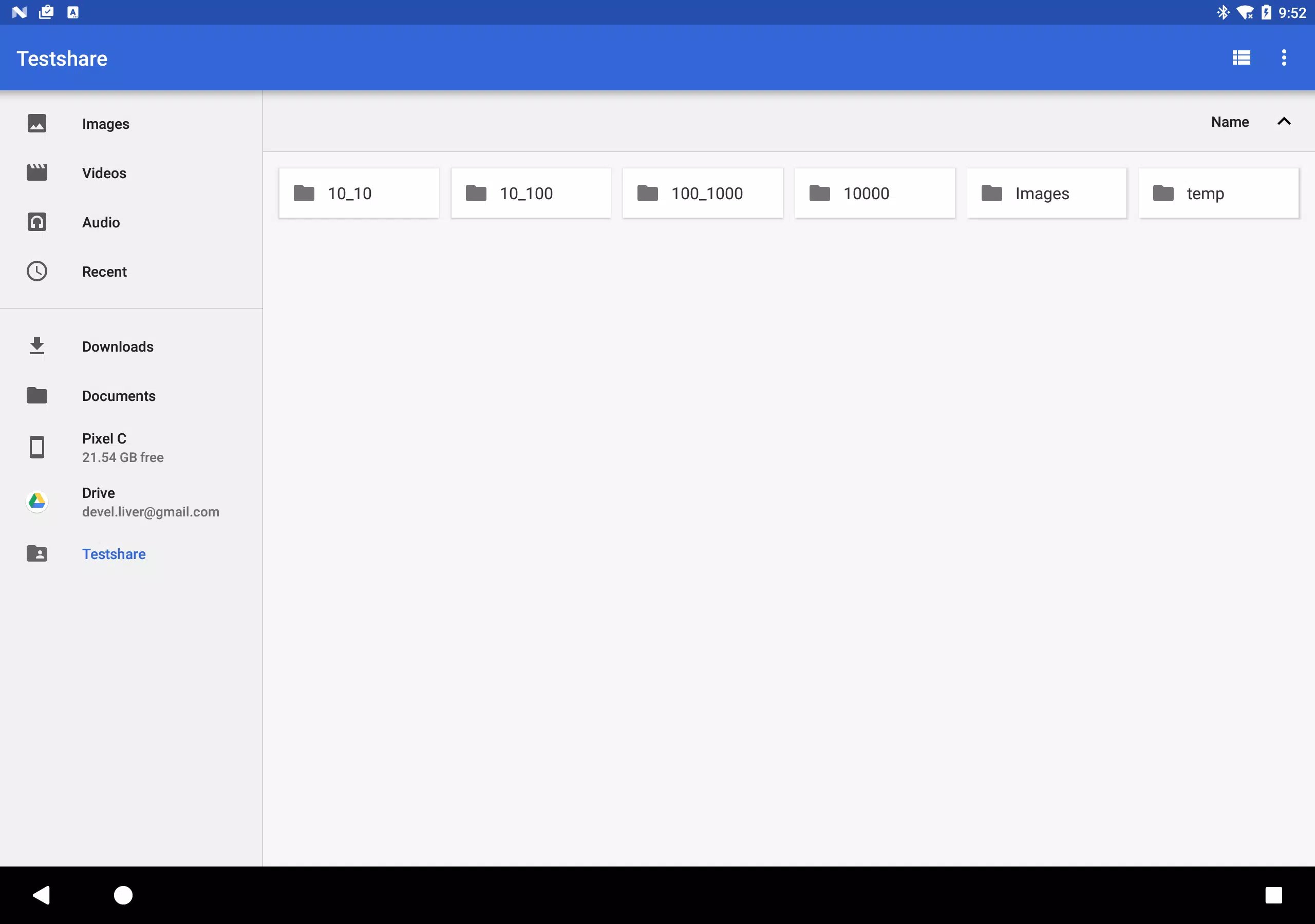 Tangkapan layar Android Samba Client