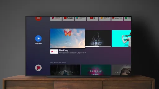 Capturas de tela do Android TV Home