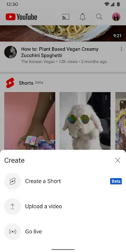 YouTube应用截图