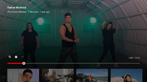 Captures d'écran de YouTube for Android TV