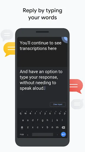 Live Transcribe & Notification Screenshots