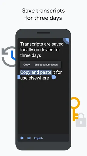 Live Transcribe & Notification Screenshots