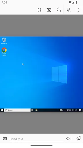 Tangkapan layar Chrome Remote Desktop