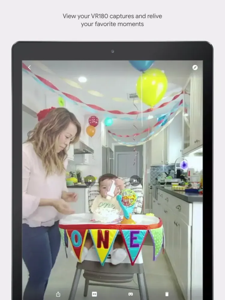 Tangkapan skrin VR180 iPad 