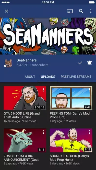 YouTube Gaming スクリーンショット