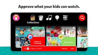 Screenshot di YouTube Kids
