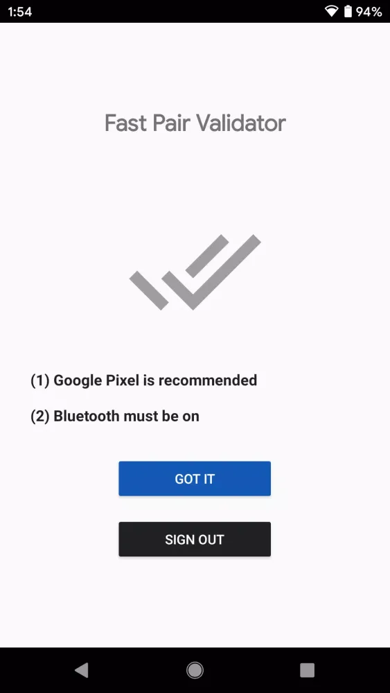 Fast Pair Validator Screenshots