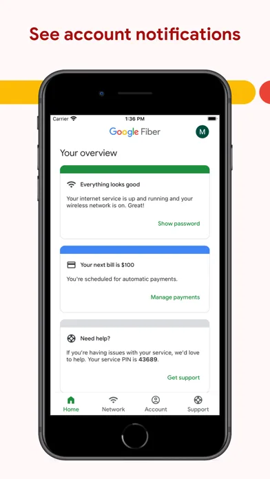 GFiber: The Google Fiber App स्क्रीनशॉट