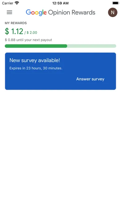 تصاویر Google Opinion Rewards