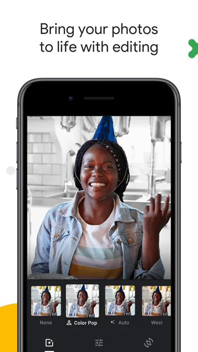 Tangkapan layar Google Photos: Backup & Edit
