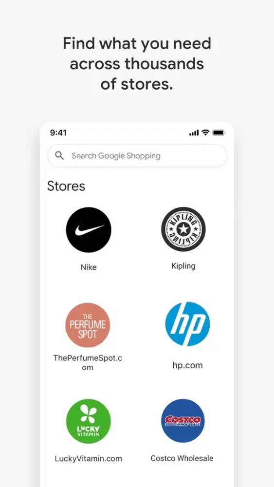 Google Shopping Screenshots