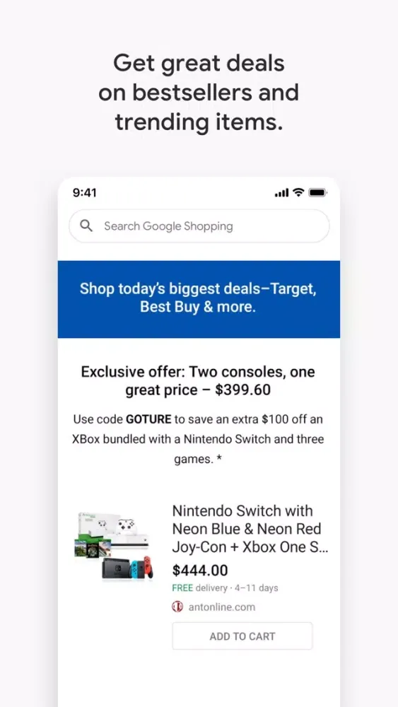 Google Shopping Screenshots