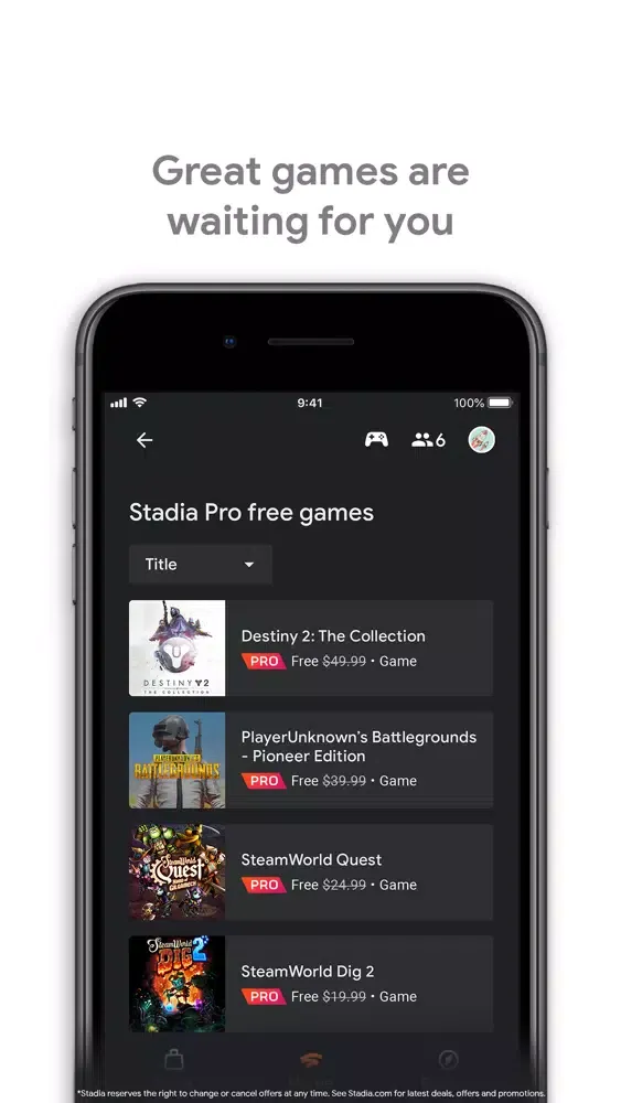 Google Stadia Screenshots