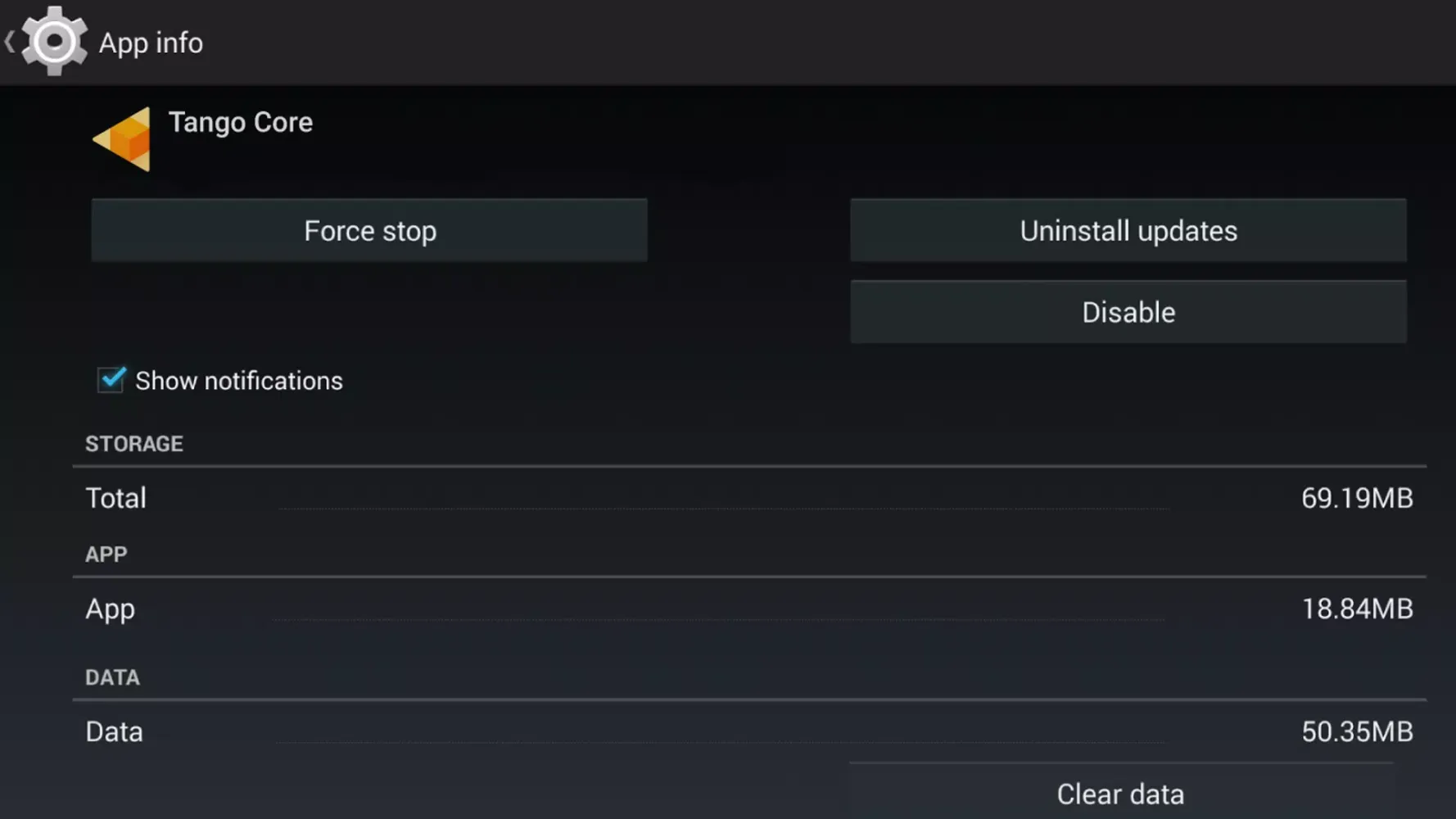 Tango Core Screenshots