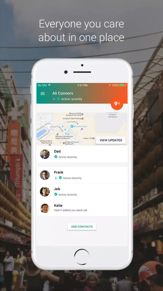 Zrzuty ekranu Trusted Contacts