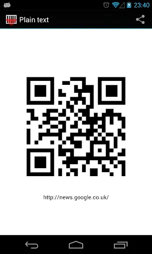 ภาพหน้าจอของ Barcode Scanner