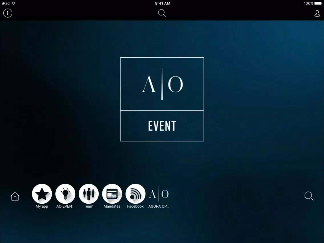 Ảnh chụp màn hình của AO-EVENT iPad 