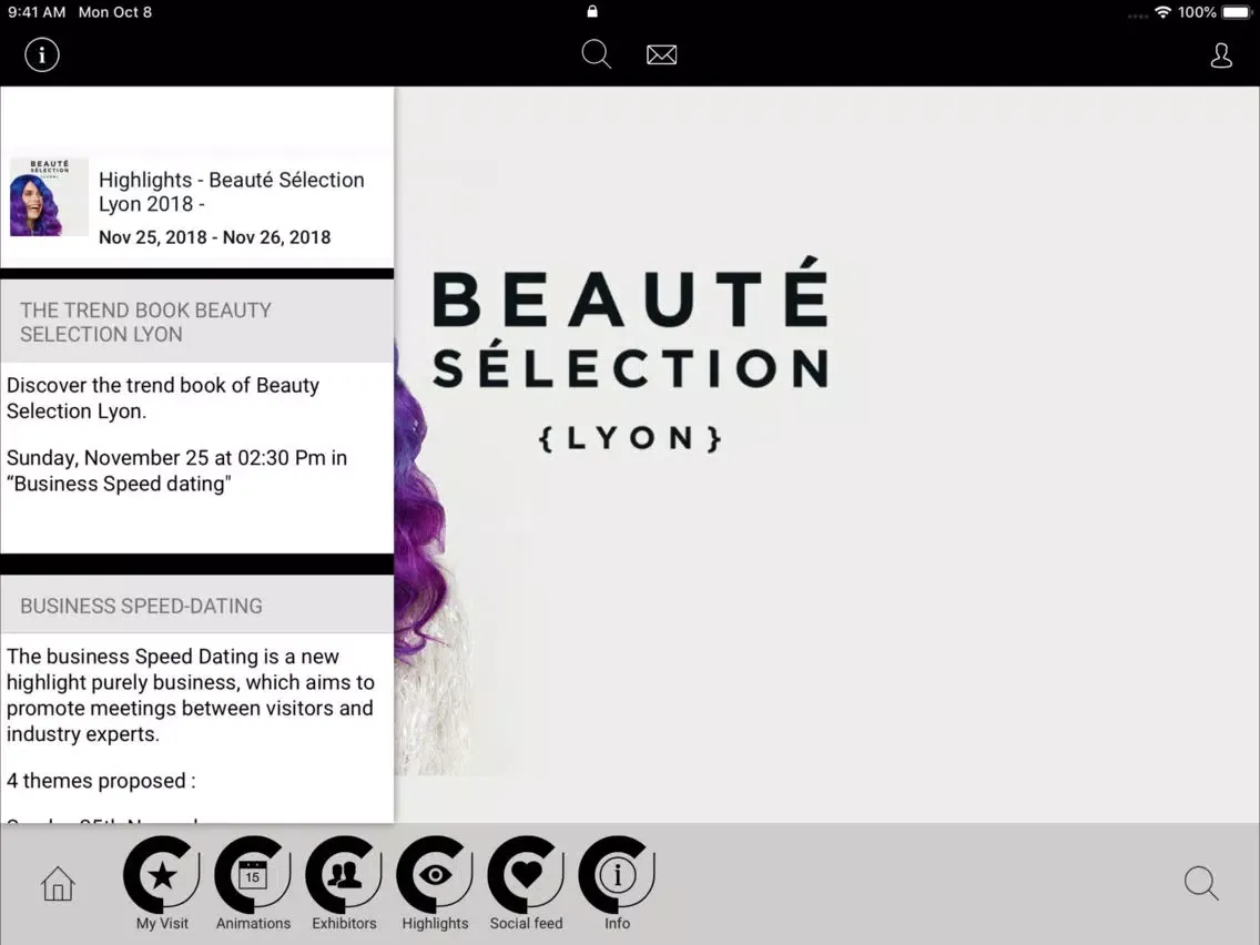 Salon Beauté Sélection Lyon iPad Screenshots