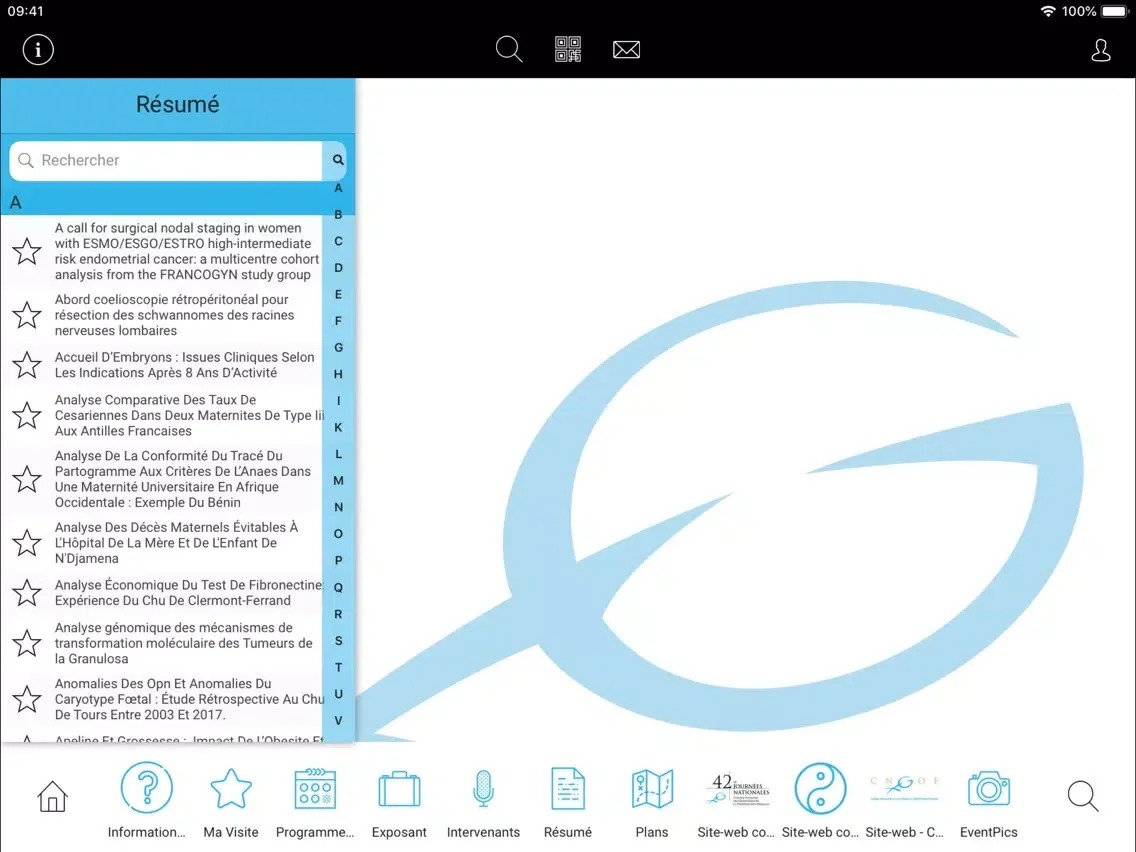 Congrès Paris Santé Femmes iPad  Ekran Görüntüleri