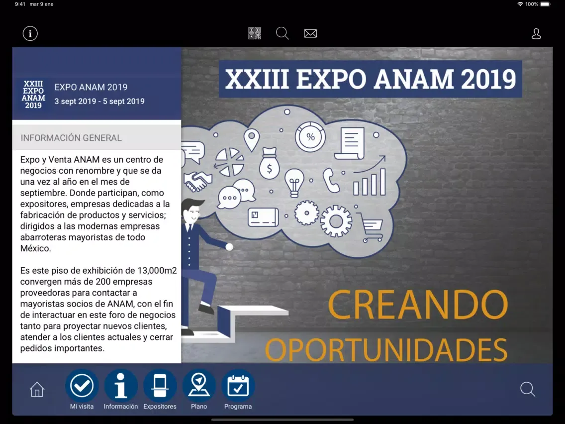 Capturas de pantalla de Expo ANAM 2019 iPad 