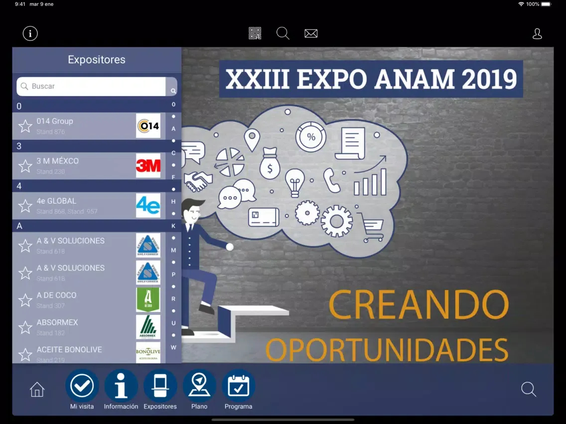 Capturas de pantalla de Expo ANAM 2019 iPad 