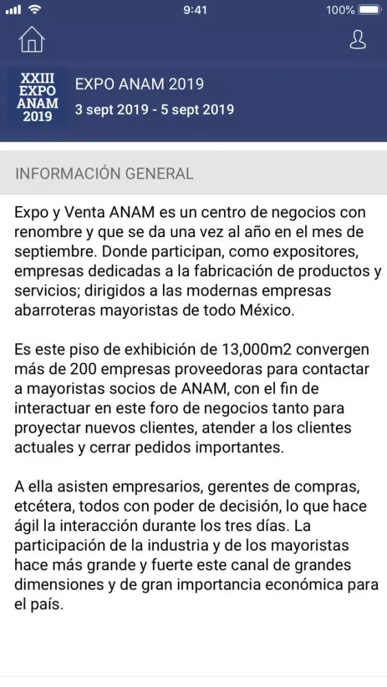 Capturas de pantalla de Expo ANAM 2019