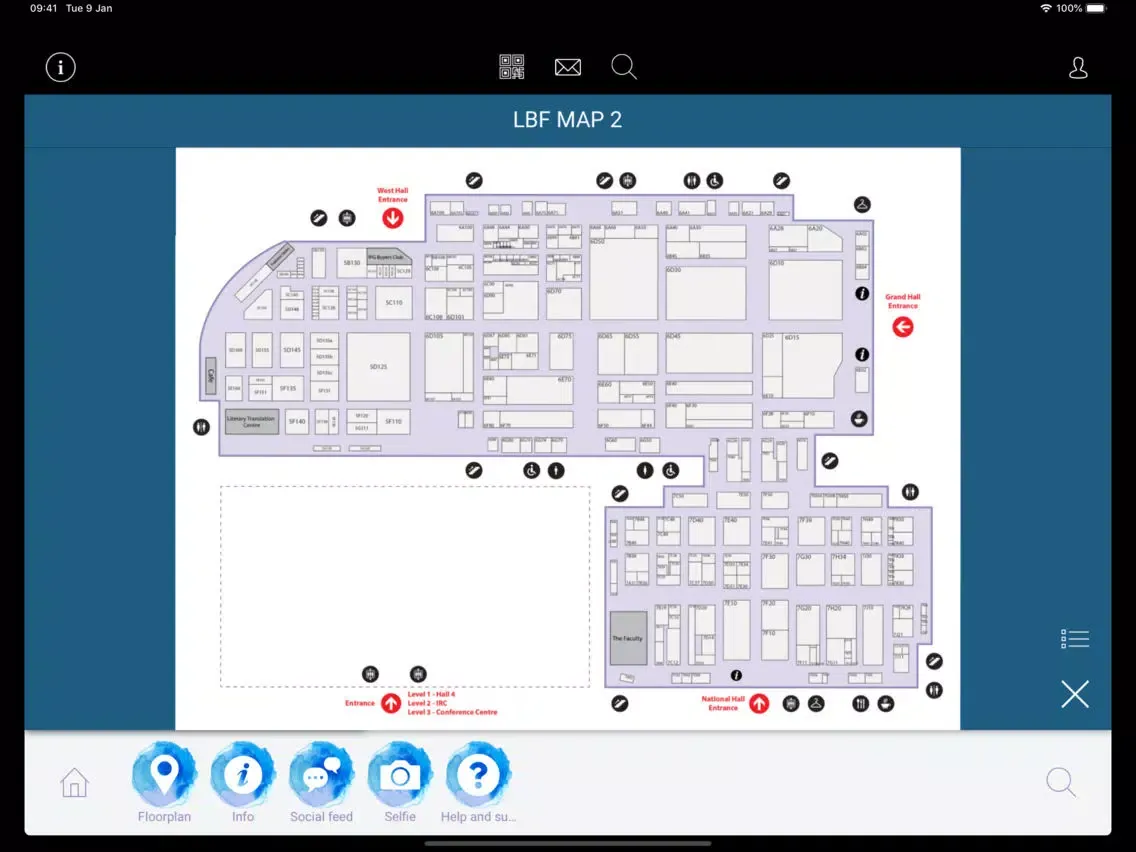 The London Book Fair iPad  Screenshots