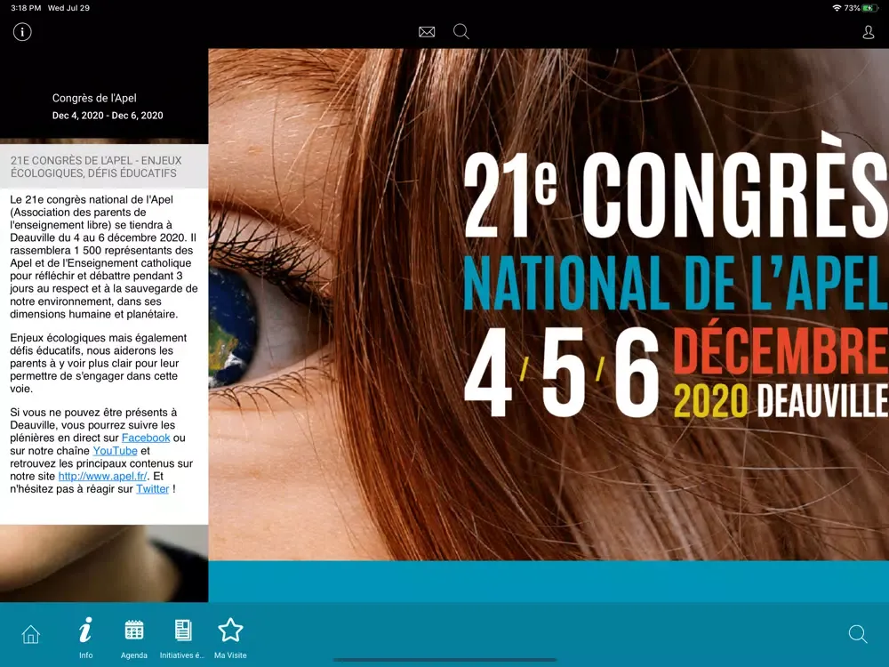 Congrès Apel 2020 iPad  سکرین شاٹس