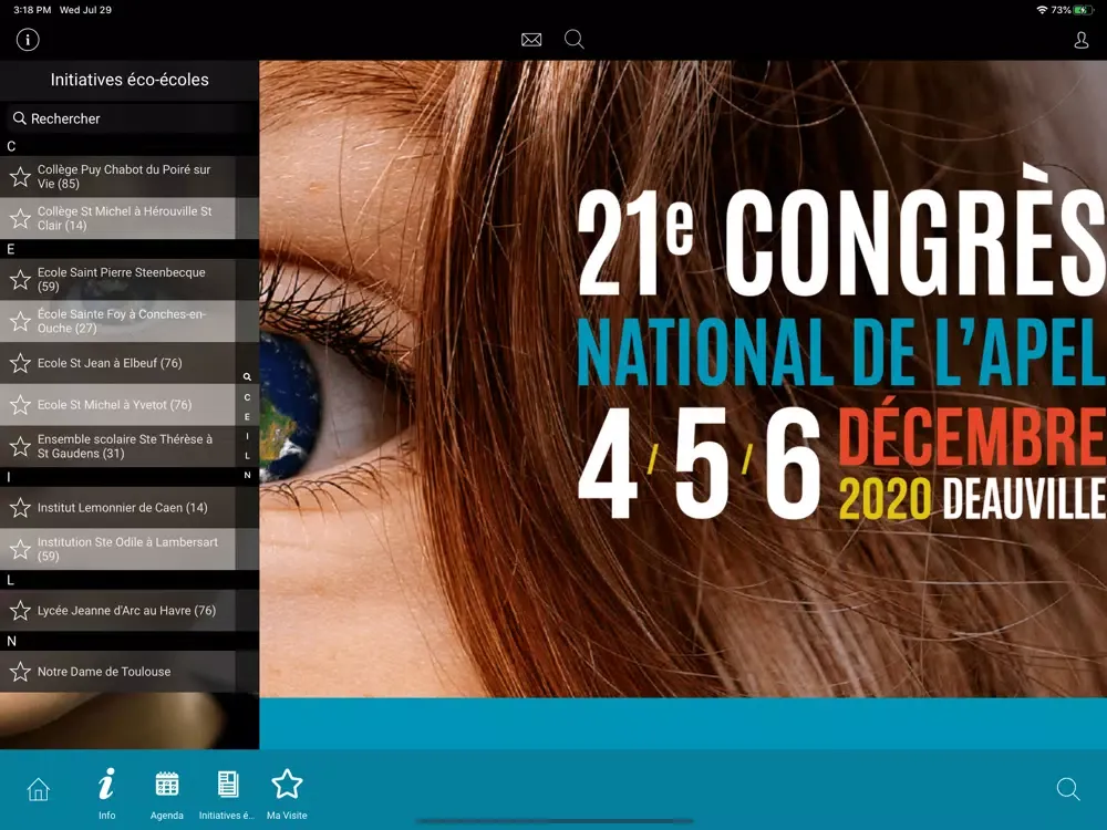 Congrès Apel 2020 iPad  سکرین شاٹس