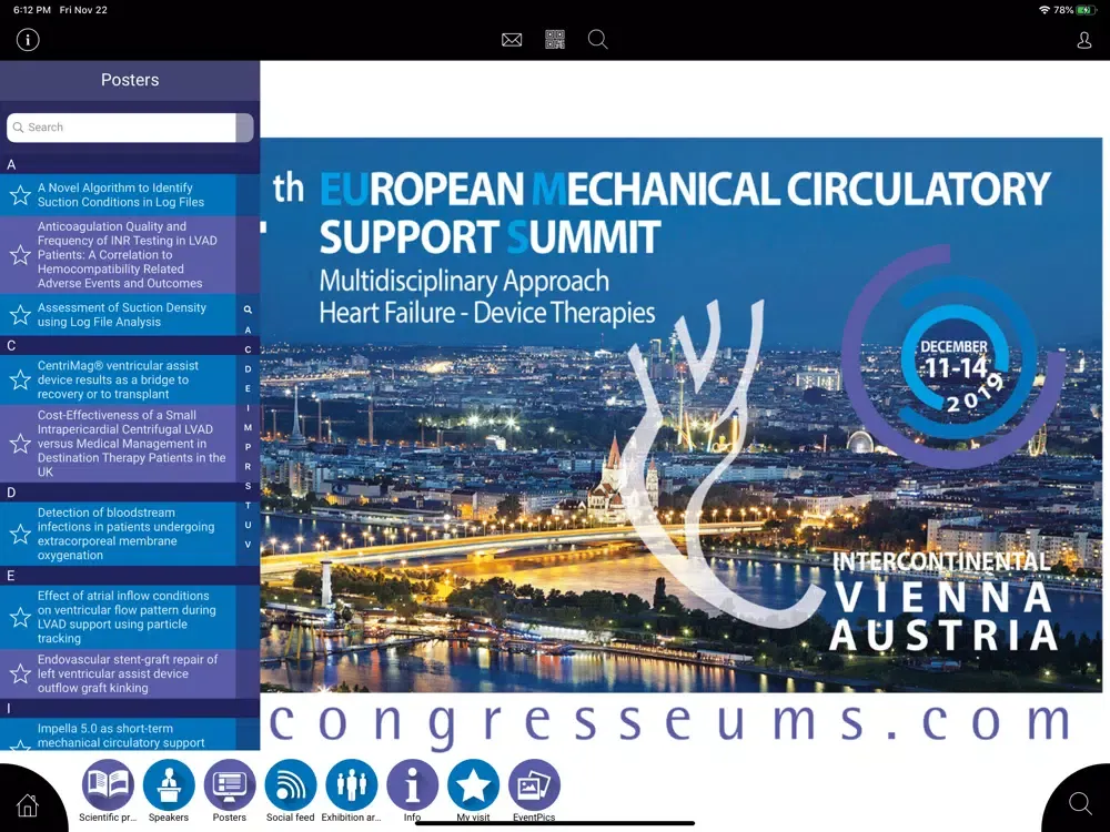 Screenshot di EUMS 2019 iPad 