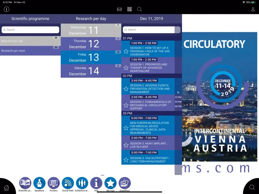 Screenshot di EUMS 2019 iPad 